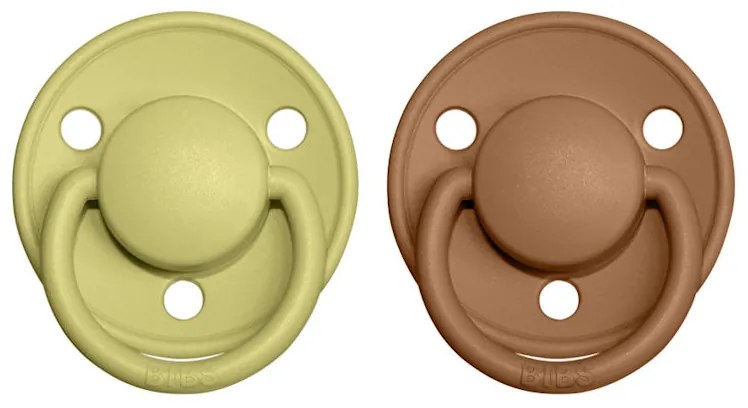 BIBS De Lux cumlíky, kaučuk 2ks - veľkosť 1 - Meadow Earth
