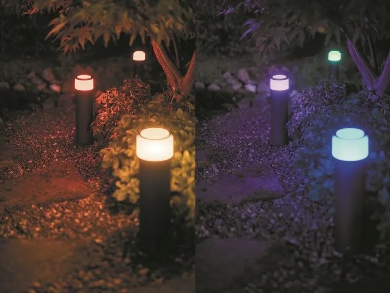 PHILIPS HUE Vonkajšie stĺpikové LED osvetlenie HUE CALLA s funkciou RGB, 8W, teplá biela-studená biela, IP65