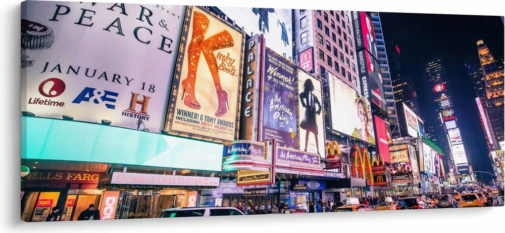 Obraz - New York Theater District (120x50 cm)