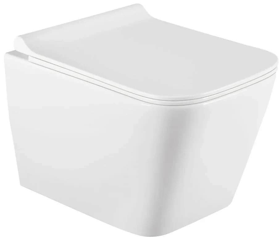 Závesný set Mexen Fenix + WC TEO Rimless 51 x 35 cm + pomaly padajúca doska Slim, 60100 + 30850700