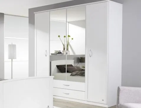 Šatníková skriňa Torrent, biela%