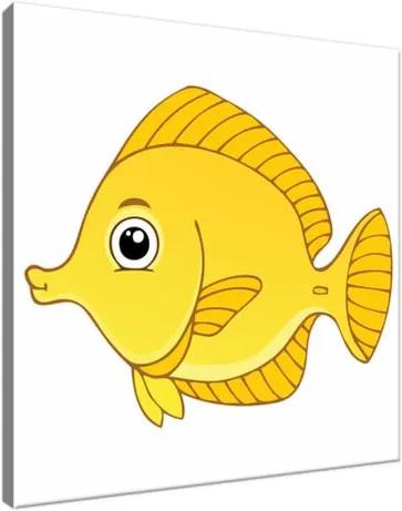 Obraz na plátne Žltá rybka 30x30cm 3092A_1AI