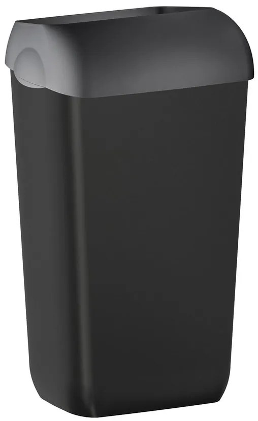 Sapho Sapho, Odpadkový koš závesný 23l, ABS čierna mat, A74201NE