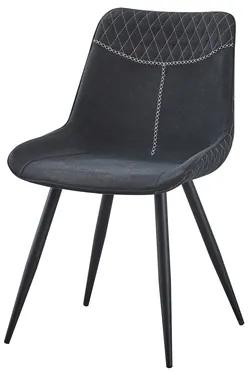 Čalúnená stolička SYLVARO čierna