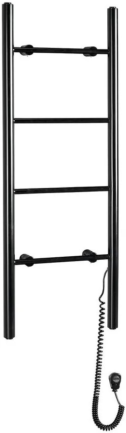 Sapho Sapho, KARBO Elektrický sušiak uterákov, okrúhly, 400x1120 mm, 87 W, čierna, KB904