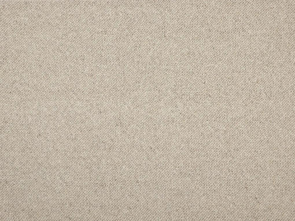 Avanti Metrážny koberec Alfawool 88 béžový - Kruh s obšitím cm