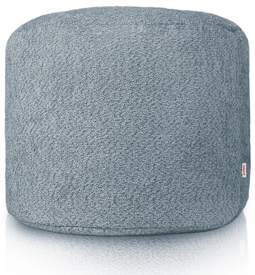 Taburetka Cilindro modrá bouclé