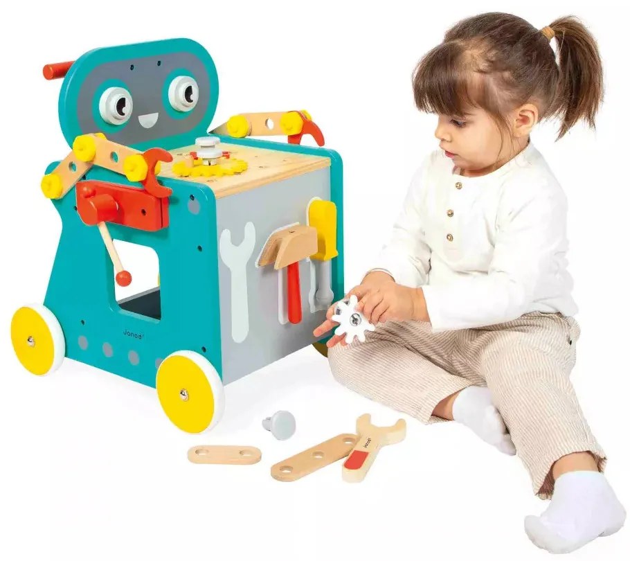 BricoKids - Chodúľka a vozík s náradím - Robot