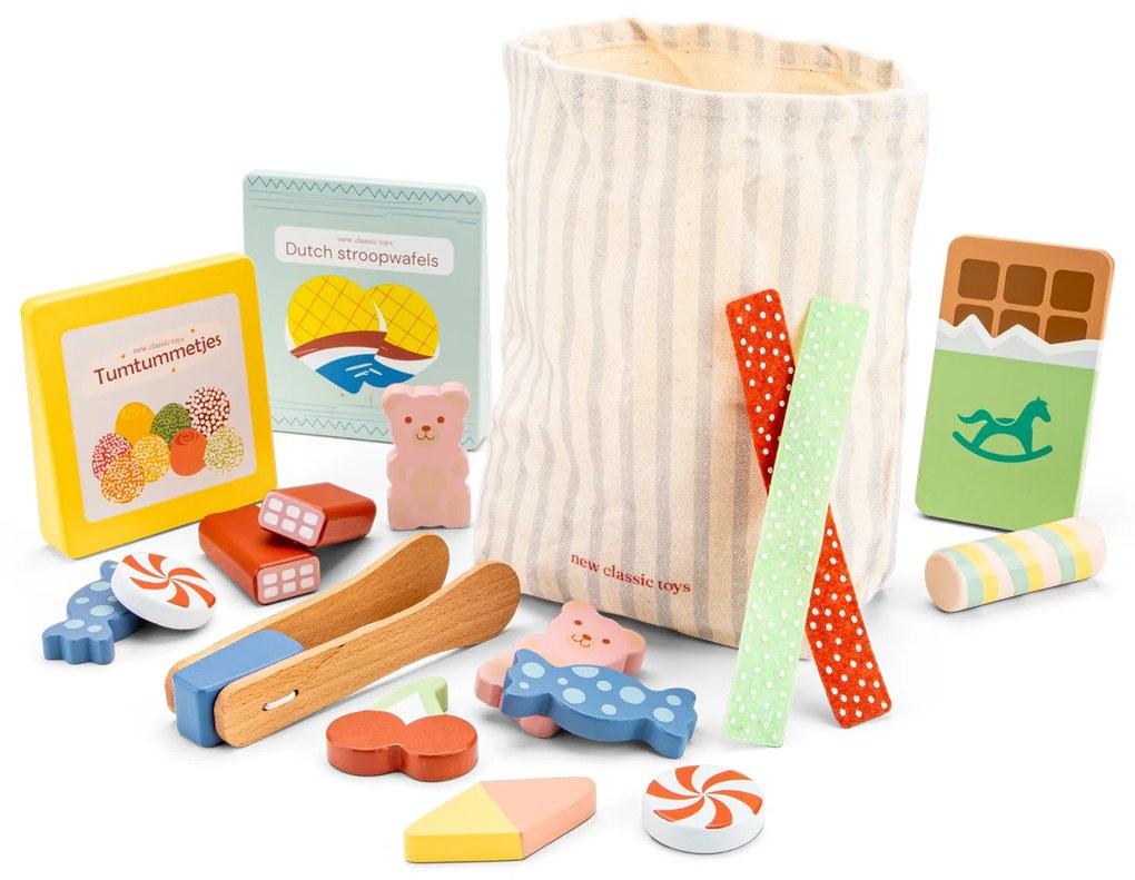 Drevená súprava - cukrovinky