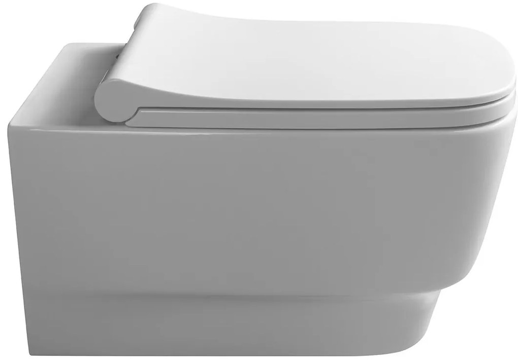 Sapho Sapho, BELLO závesná WC misa, Rimless, 35,5x53 cm, biela