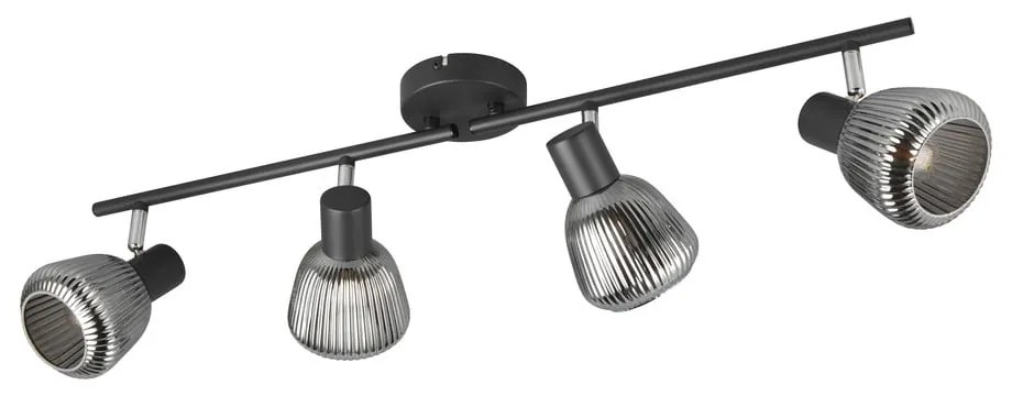 Čierne bodové svietidlo ø 10 cm Tarifa – Trio