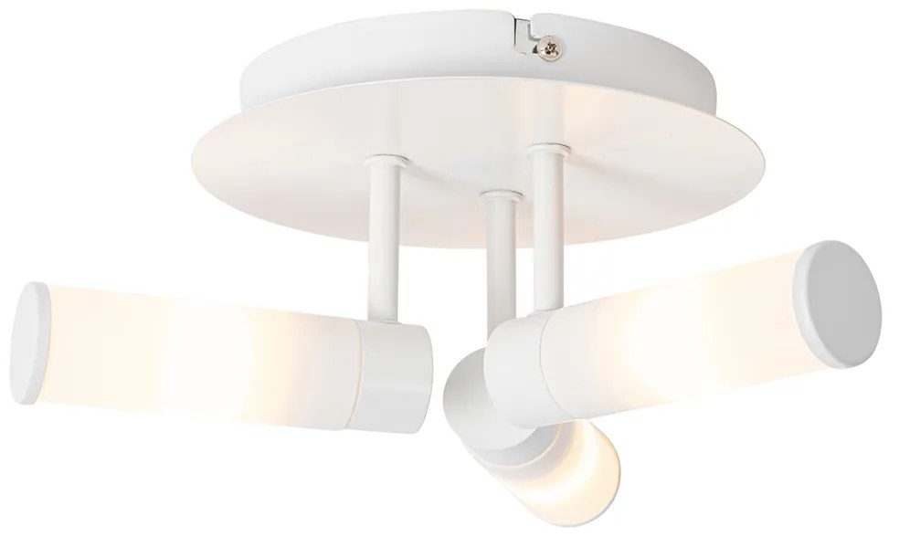 Moderné stropné svietidlo do kúpeľne biele 3-žiarovkové IP44 - Bath