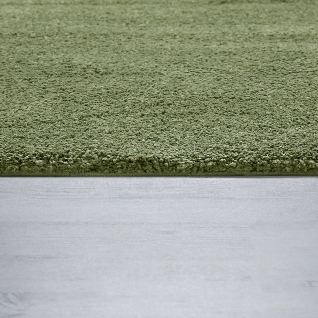 Kusový koberec Shaggy Teddy Olive, 200x290, zelená, obývacia izba, Flair Rugs
