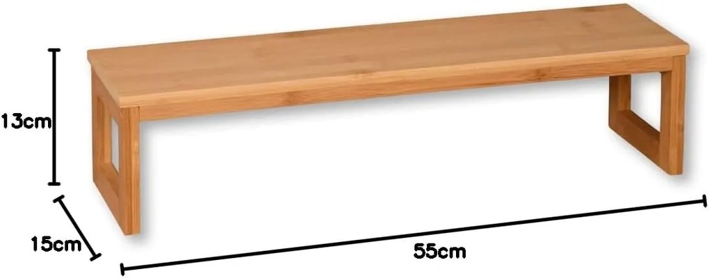 Přídavná police, bambusová KESPER - AREA 56 x 15 x 13 cm
