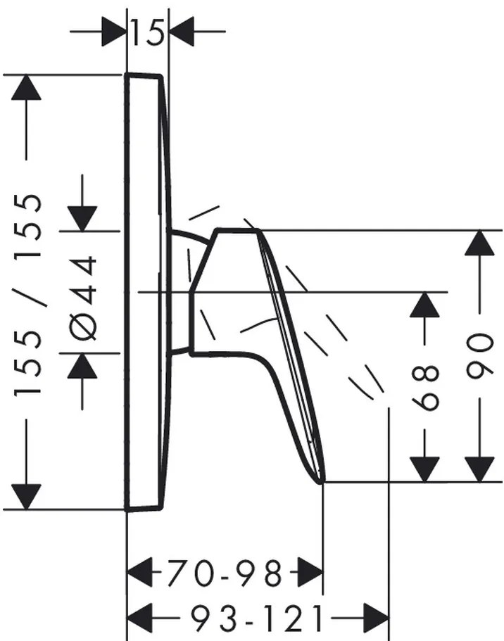 Hansgrohe Logis, sprchová batéria pod omietku, chrómová, HAN-71605000