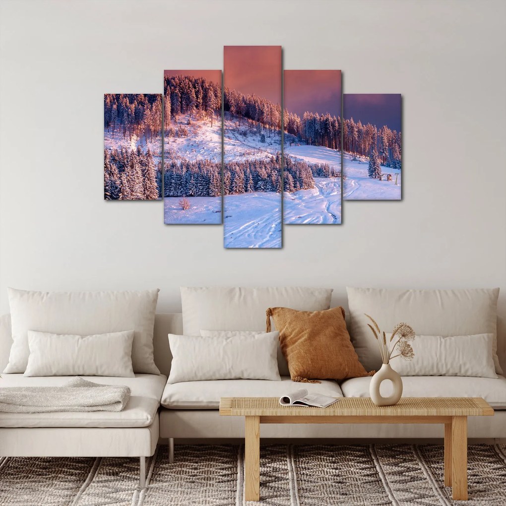 Obraz zimnej krajiny (150x105 cm)