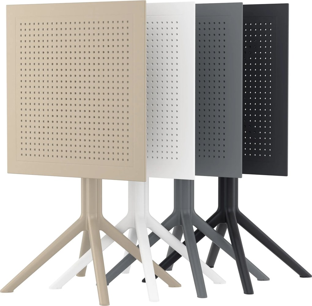 Skladací stôl Sky square - čierna