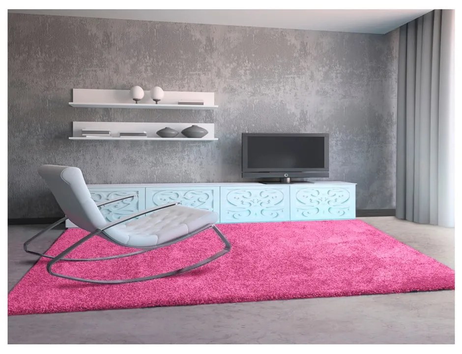 Ružový koberec Universal Aqua, 125 x 67 cm