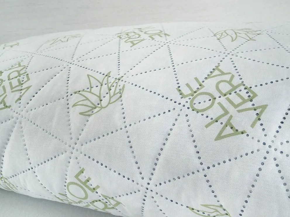 Anatomický vankúš VISCO LUXURY ALOE VERA 45x75 cm - ZIP taška
