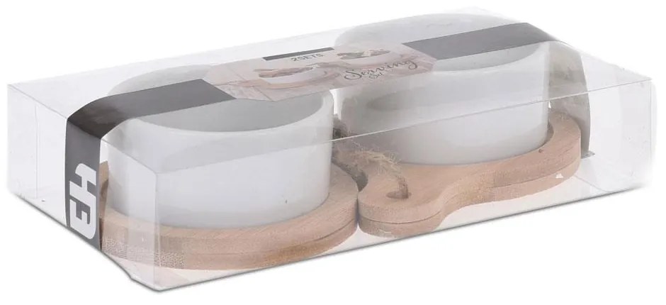 Porcelánová servírovacia miska Bamboo 30x10x6 cm sada 2ks