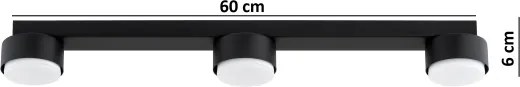 Brilagi - LED bodové svietidlo MONO 3xGX53/30W/230V čierne