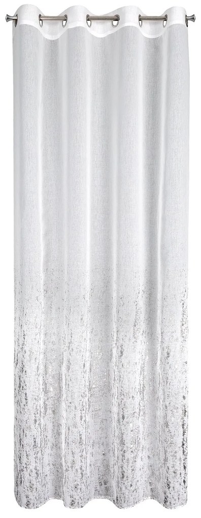 ZÁCLONA NA KRÚŽKOCH OLIVIA 140X250 CM VZOROVANÁ