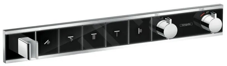 Hansgrohe RainSelect, Batérie pod omietku na 5 spotrebičov, čierna/chrómová, HAN-15358600