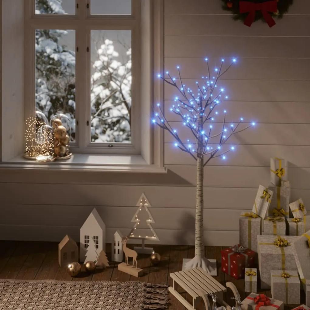 vidaXL Vianočný stromček 120 LED 1,2 m modrý vŕba vnútorný vonkajší