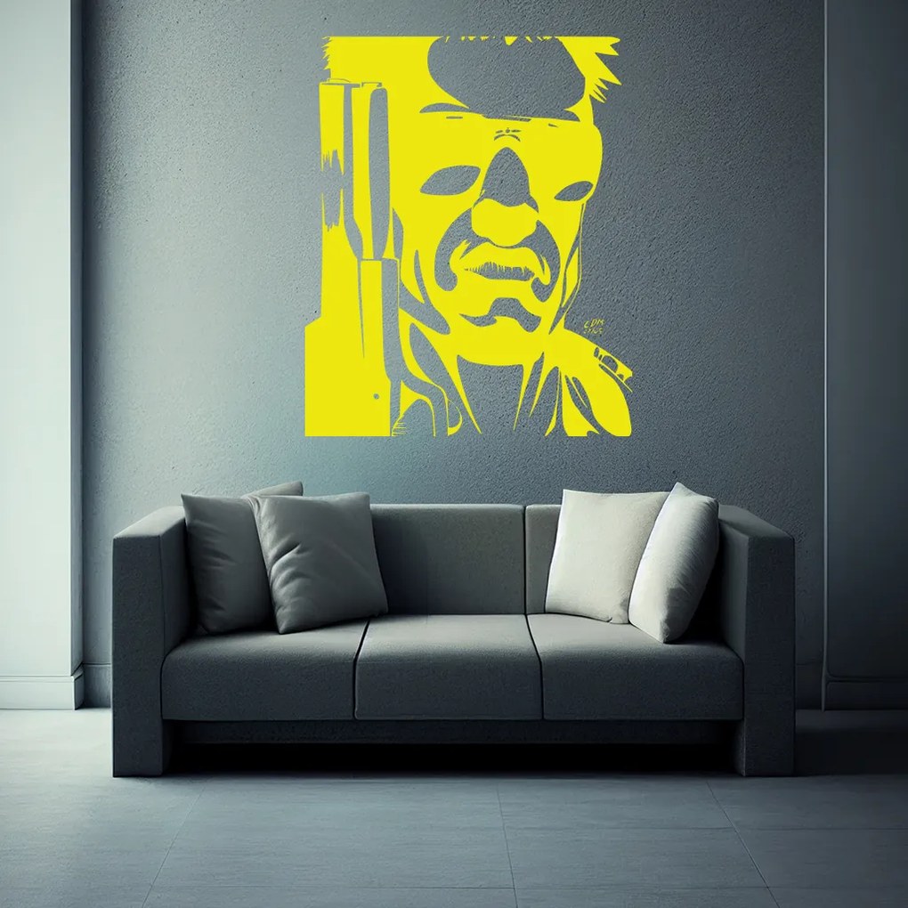 Veselá Stena Samolepka Terminátor Farba: šedá, Veľkosť: 100 x 82 cm
