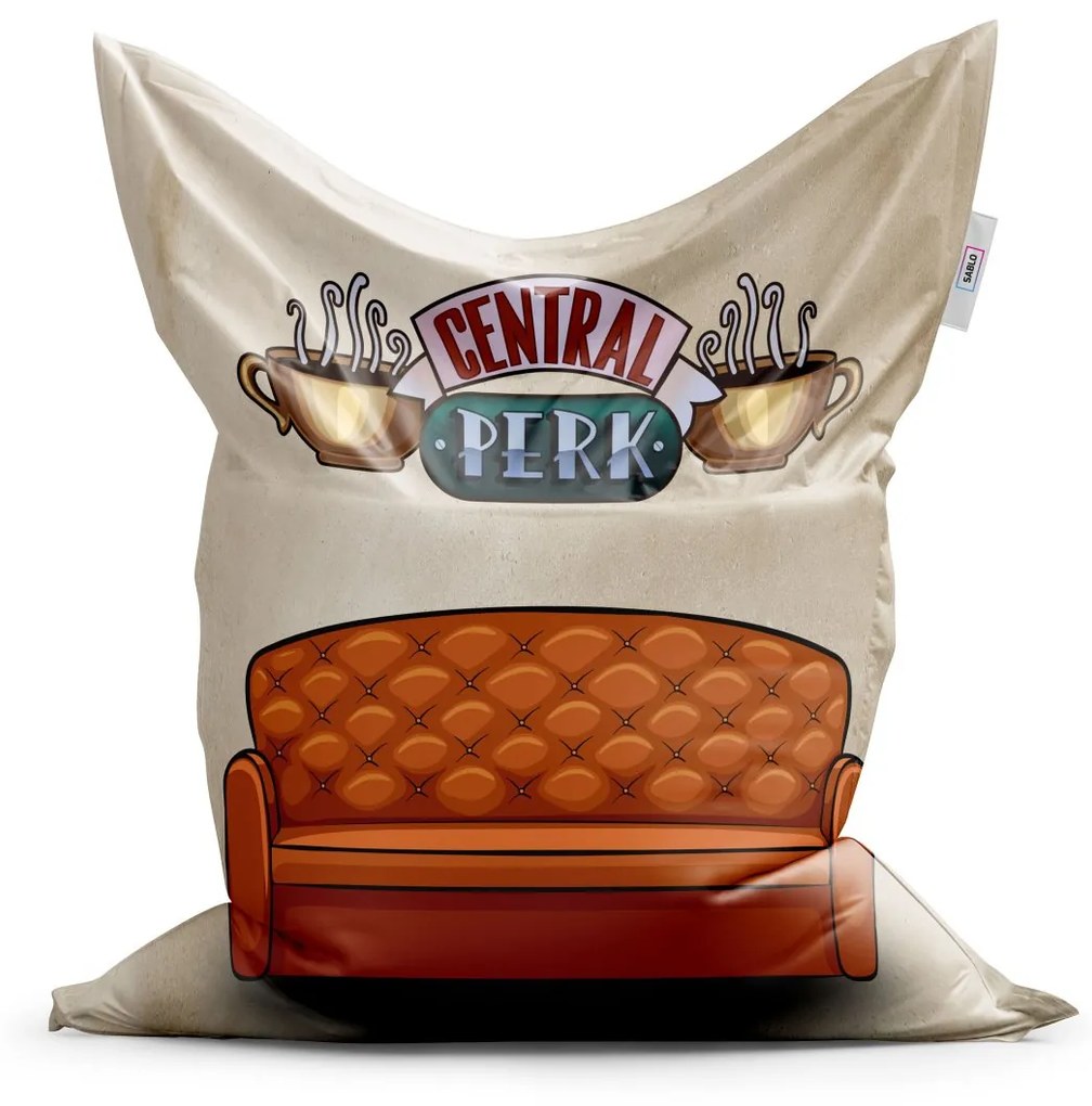 Sablio Sedací vak Seriál Priatelia CENTRAL PERK Gauč - 150x100 cm