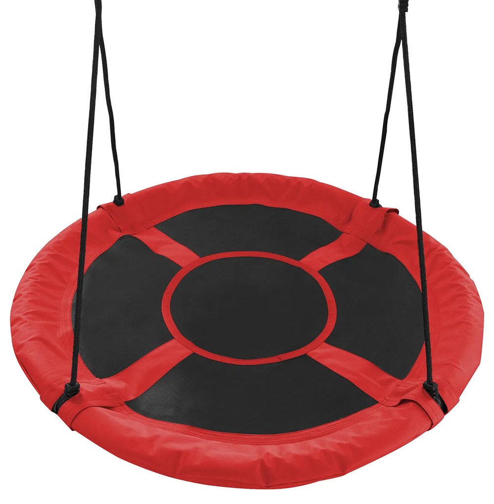 Detská hojdačka Nest 95 cm - čierna / červená