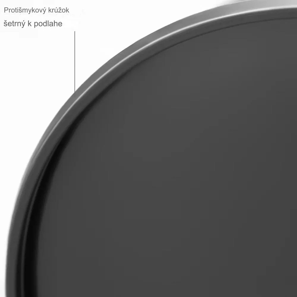 InternetovaZahrada Bezdotykový odpadkový kôš s USB 30l - čierny