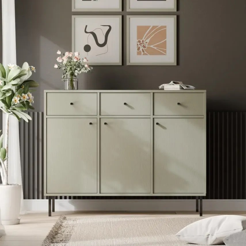 Moderná komoda RAY 125 cm eukalyptus