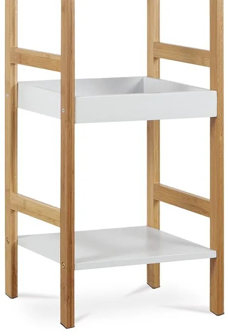 BONTEC Regál, masív, biela, DR-013-3 Farba: Biela