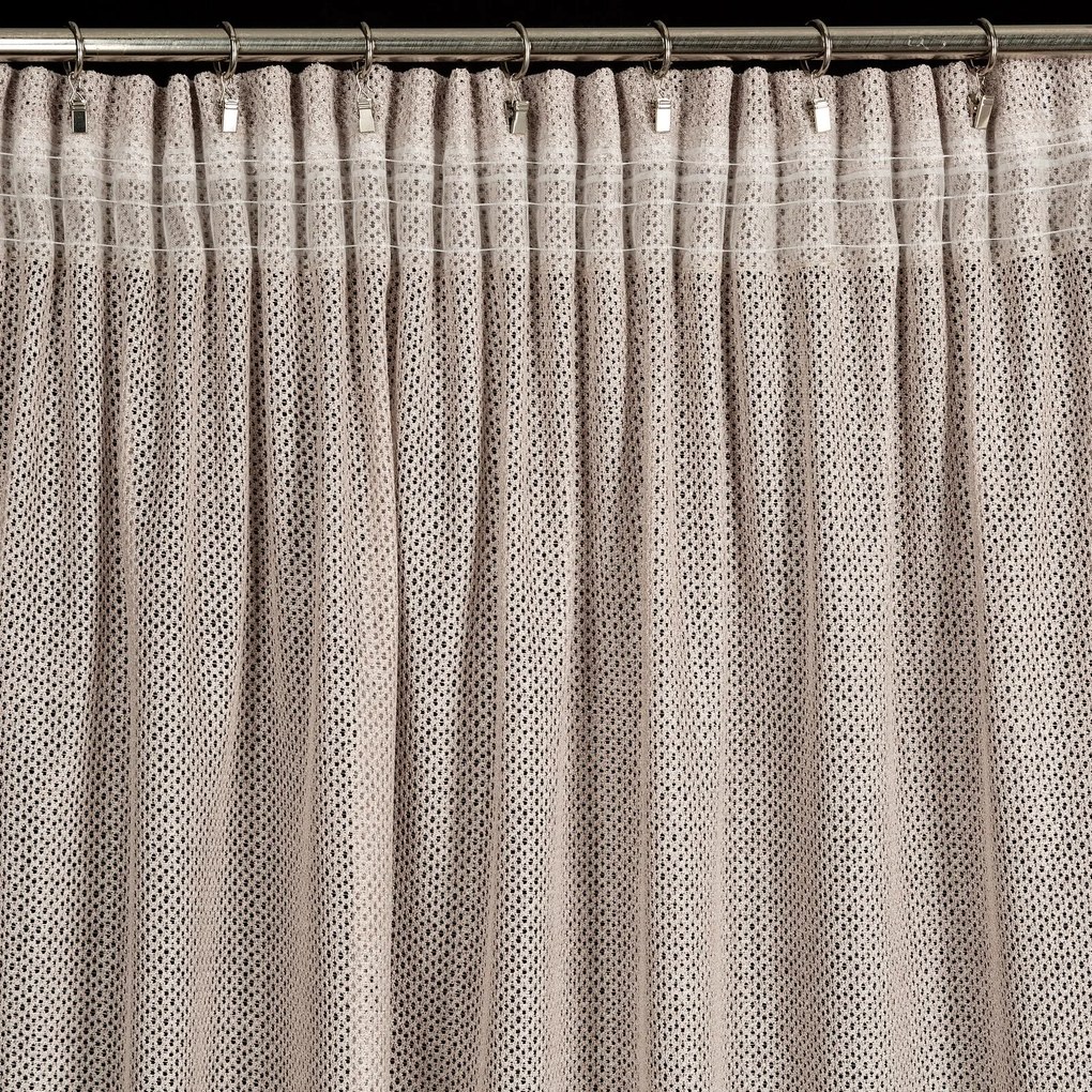 ZÁVES NA PÁSKE ALEKSA 140X270 CM BÉŽOVÁ