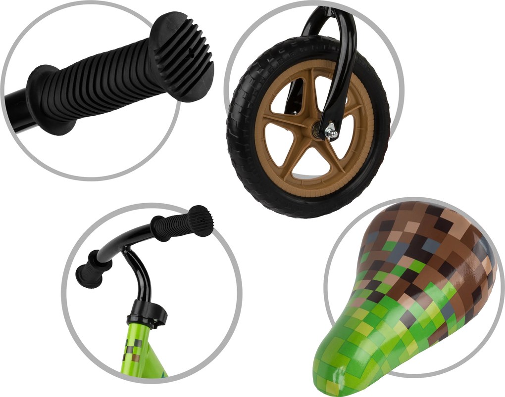 Kidwell Rebel odrážadlo pre deti 80–120 cm – ľahké 2,64 kg, EVA 28 cm, oceľový rám