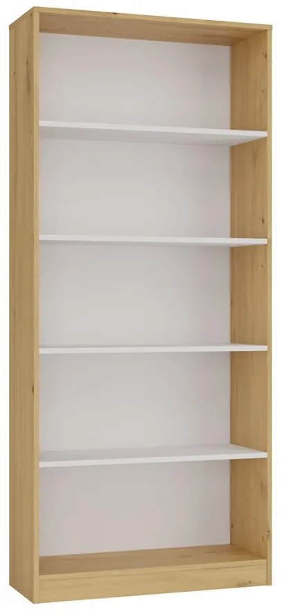 Regál Onyx R80 80 cm dub remeselný/biely