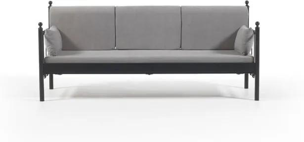 Sivá trojmiestna vonkajšia sedačka Lalas DK, 76 × 209 cm