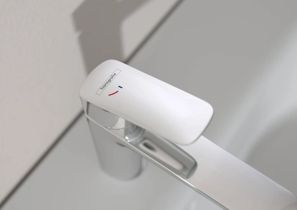 Hansgrohe Logis, umývadlová batéria Fine 110, s výpustom, CoolStart, EcoSmart, chrómová, HAN-71254000