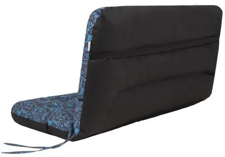 Vankúš na hojdačku ANIA 120 cm coffee, modrý