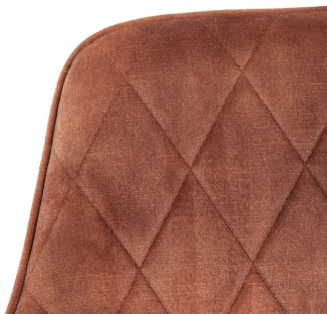 Jedálenská stolička SATORI zamatová tehlová 897639