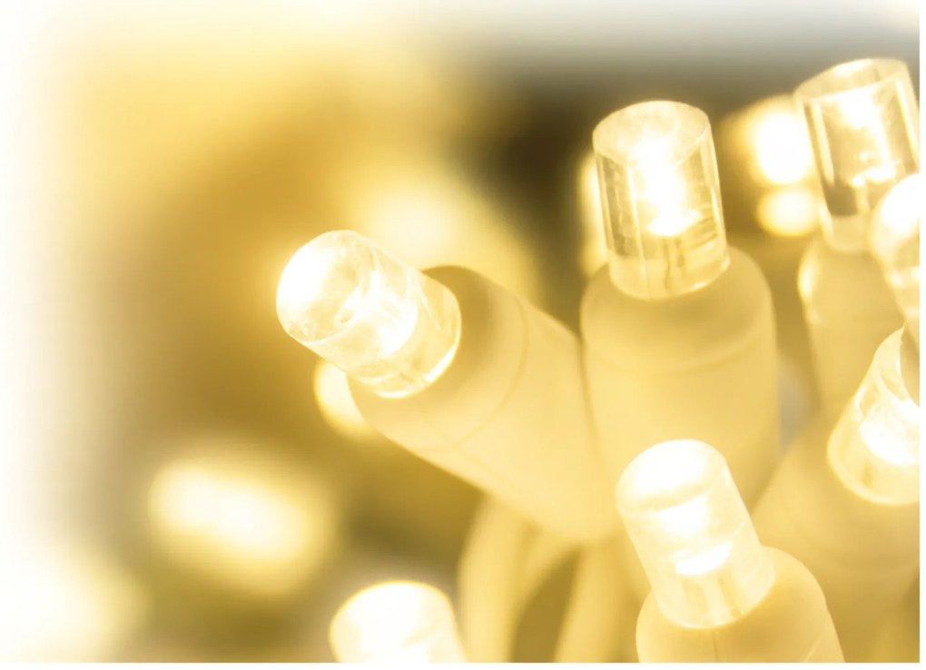 Vianočné svetielka LED záclona FLASH teplá biela 500 LED