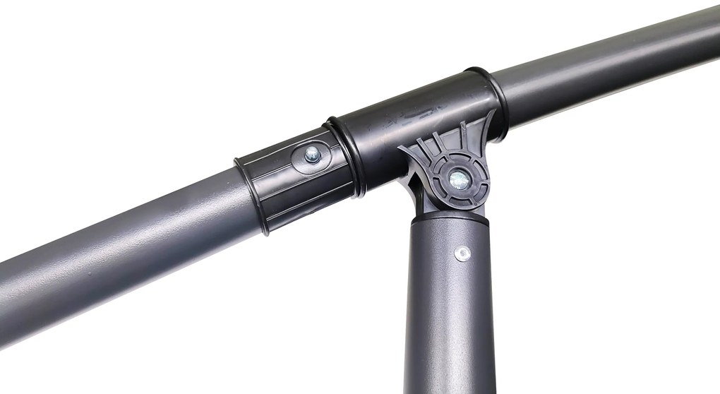 Záhradný slnečník Houseland Tynex 300 cm tmavosivý