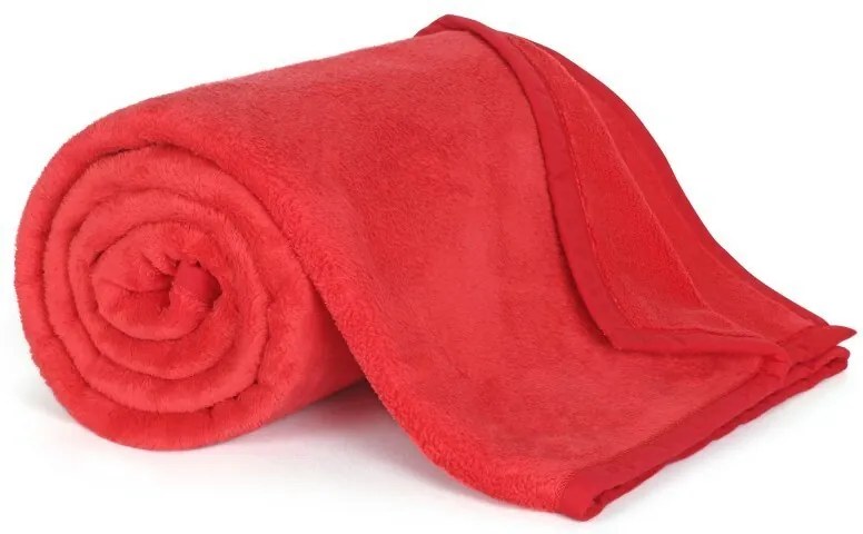 Bellatex Deka Korall micro červená, 150 x 200 cm