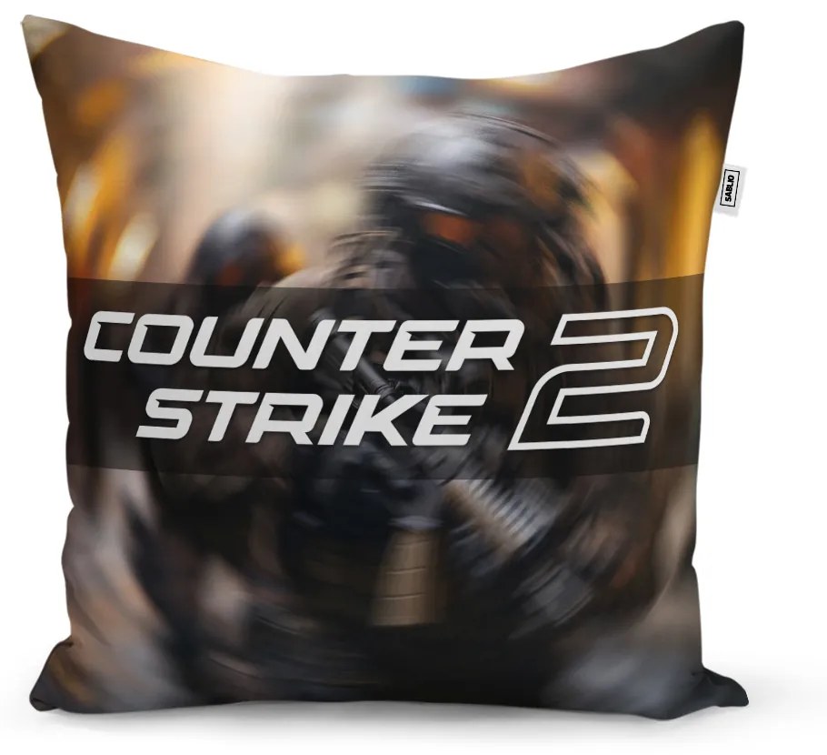 Sablio Vankúš Counter Strike 2 Vojak - 40x40 cm