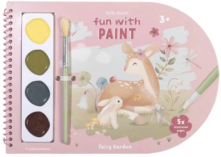 Little Dutch Omaľovánky s vodovkami Fairy Garden