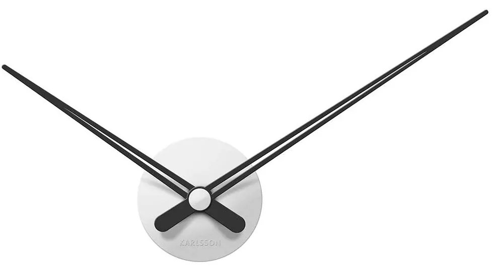 Nástenné hodiny LBT mini Sharp biele ∅ 44 cm