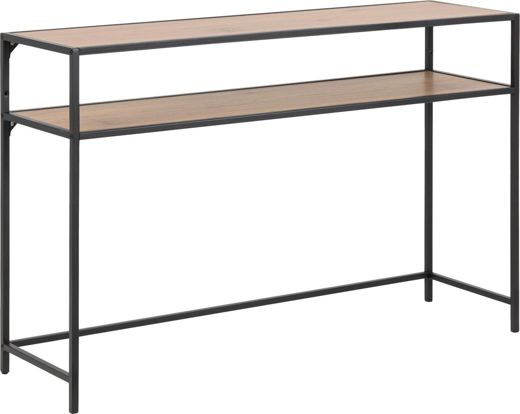 XXXLutz KONZOLOVÝ STOLÍK, čierna, divoký dub, kompozitné drevo, 120/35/79 cm - Online Only obývacie izby - 001749018678