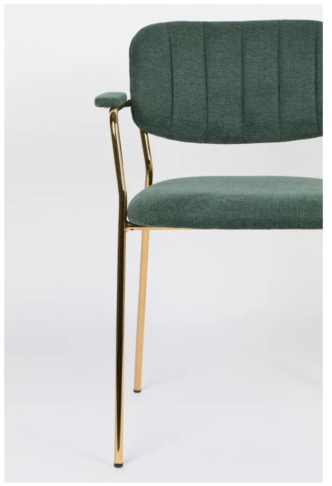 Tmavozelené jedálenské stoličky v súprave 2 ks Jolien – White Label