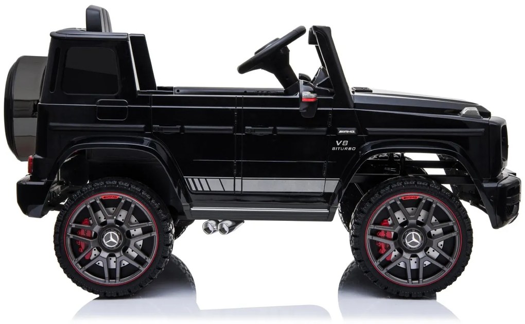 Detské elektrické autíčko na diaľkové ovládanie BestBerg BBCC-60B - Mercedes-Benz AMG G63 / od 3 rokov / nosnosť 25 kg / čierna